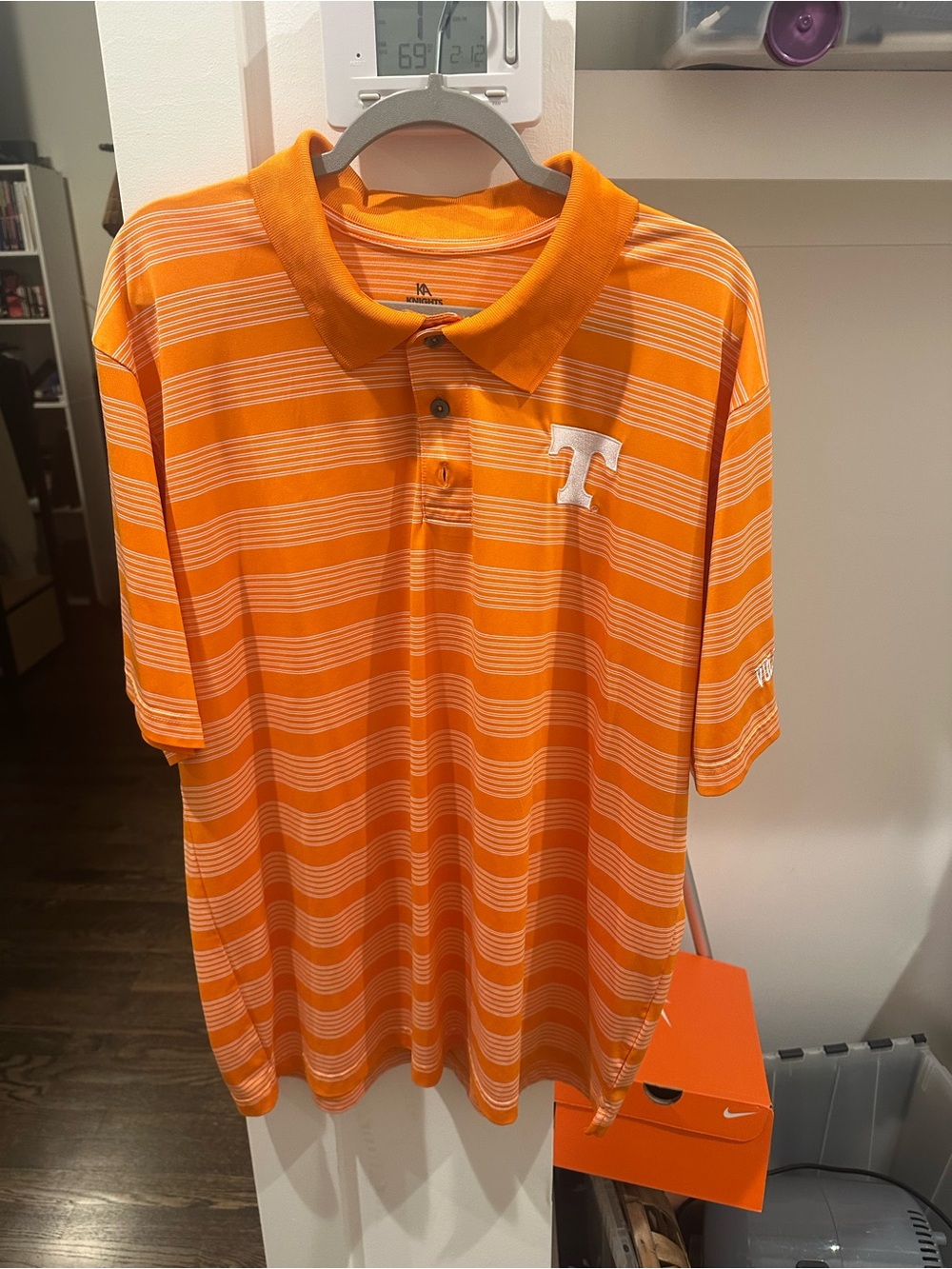 Tennessee Volunteers Orange Striped Polo Shirt